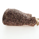 Miu Miu Tote Bag Leather Sequins 2way Beige Gold Auth 202996M-5