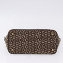 CELINE C Macadam Canvas Shoulder Bag Brown Gold Auth 203001-10