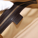 CELINE C Macadam Canvas Shoulder Bag Brown Gold Auth 203001-17