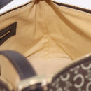 CELINE C Macadam Canvas Shoulder Bag Brown Gold Auth 203001-19