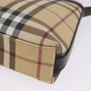 BURBERRY Nova Check Shoulder Bag PVC Beige Auth 203002-11