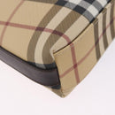 BURBERRY Nova Check Shoulder Bag PVC Beige Auth 203002-12