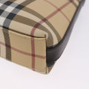 BURBERRY Nova Check Shoulder Bag PVC Beige Auth 203002-13
