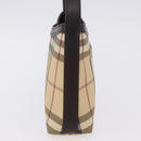 BURBERRY Nova Check Shoulder Bag PVC Beige Auth 203002-5