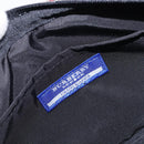 BURBERRY Nova Check Blue Label Accessory Pouch Canvas Beige Silver Auth 203006A-11