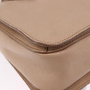 Miu Miu Hand Bag Leather 2way Beige Gold Auth 203009-14