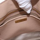 Miu Miu Hand Bag Leather 2way Beige Gold Auth 203009-19