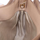 Miu Miu Hand Bag Leather 2way Beige Gold Auth 203009-21