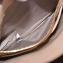 Miu Miu Hand Bag Leather 2way Beige Gold Auth 203009-27