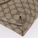 GUCCI GG Supreme Web Sherry Line Tote Bag PVC Beige Gold 89 02 003 Auth 203010-9