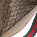 GUCCI GG Supreme Web Sherry Line Tote Bag PVC Beige Gold 89 02 003 Auth 203010-11