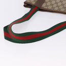 GUCCI GG Supreme Web Sherry Line Tote Bag PVC Beige Gold 89 02 003 Auth 203010-7
