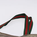 GUCCI GG Supreme Web Sherry Line Tote Bag PVC Beige Gold 89 02 003 Auth 203010-8