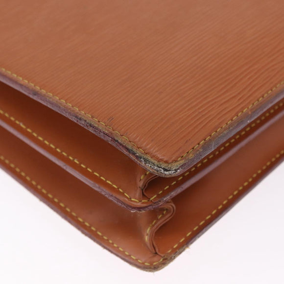 LOUIS VUITTON Epi Serviette Conseiller Case Zipangu Gold M54428 LV Auth 203011