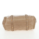 Miu Miu Hand Bag Vitellolux 2way Beige Gold Auth 203013V-13