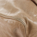 Miu Miu Hand Bag Vitellolux 2way Beige Gold Auth 203013V-16