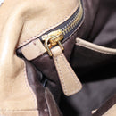 Miu Miu Hand Bag Vitellolux 2way Beige Gold Auth 203013V-25