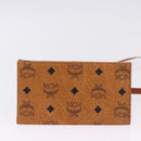 MCM Vicetos Logogram Hand Bag PVC Leather 2way Brown Gold Auth 203014A-11