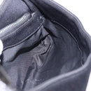 FENDI Mamma Baguette Shoulder Bag Cotton Jersey Black Silver Auth 203020V-23