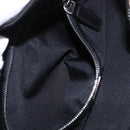 FENDI Mamma Baguette Shoulder Bag Cotton Jersey Black Silver Auth 203020V-28