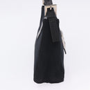 FENDI Mamma Baguette Shoulder Bag Cotton Jersey Black Silver Auth 203020V-4