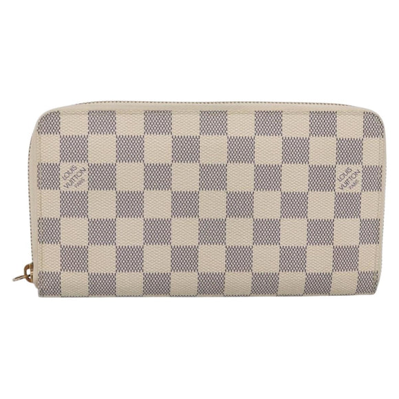 LOUIS VUITTON Damier Azur Zippy Organizer Long Wallet N60012 LV Auth 203024V