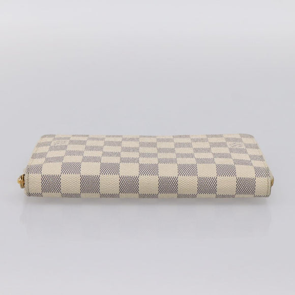 LOUIS VUITTON Damier Azur Zippy Organizer Long Wallet N60012 LV Auth 203024V