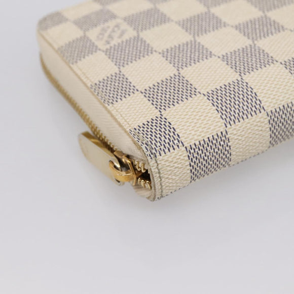 LOUIS VUITTON Damier Azur Zippy Organizer Long Wallet N60012 LV Auth 203024V