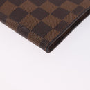 LOUIS VUITTON Damier Ebene Poche Toilette 15 Pouch N47548 LV Auth 203025-16