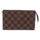 LOUIS VUITTON Damier Ebene Poche Toilette 15 Pouch N47548 LV Auth 203025-13