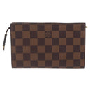 LOUIS VUITTON Damier Ebene Poche Toilette 15 Pouch N47548 LV Auth 203025-2