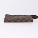 LOUIS VUITTON Damier Ebene Poche Toilette 15 Pouch N47548 LV Auth 203025-6