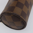 LOUIS VUITTON Damier Ebene Papillon Pouch LV Auth 203026V-11