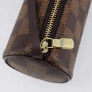 LOUIS VUITTON Damier Ebene Papillon Pouch LV Auth 203026V-15