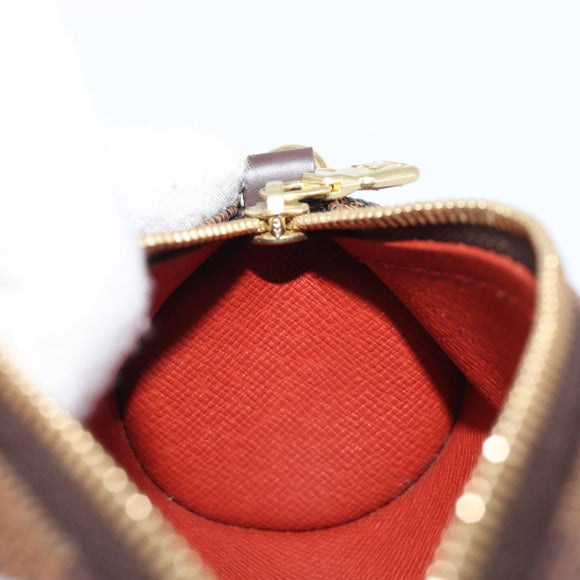 LOUIS VUITTON Damier Ebene Papillon Pouch LV Auth 203026V