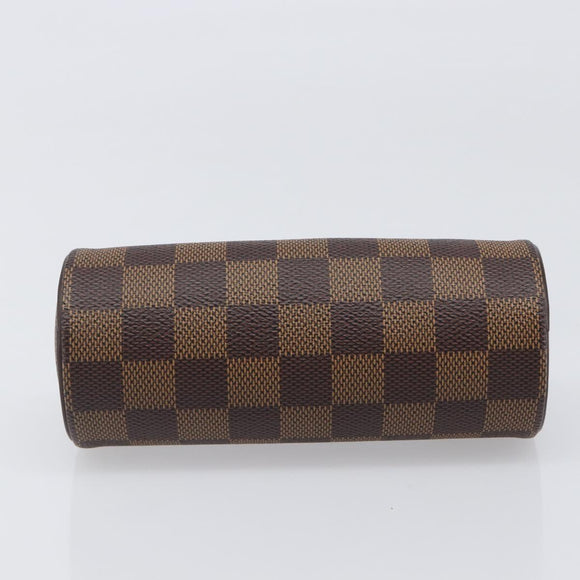 LOUIS VUITTON Damier Ebene Papillon Pouch LV Auth 203026V