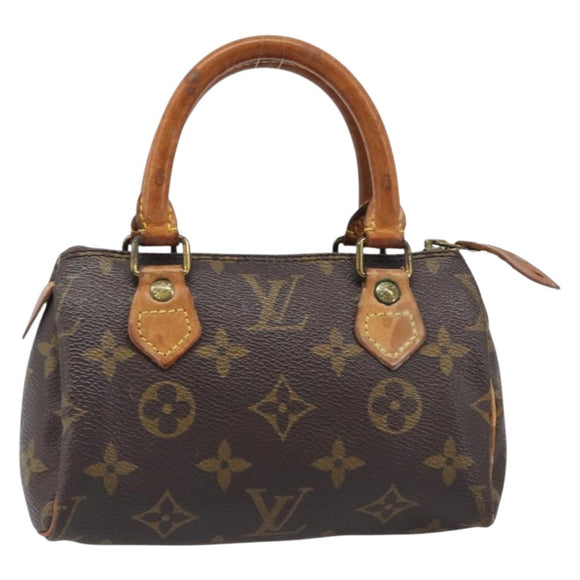 LOUIS VUITTON Monogram Mini Speedy Hand Bag M41534 LV Auth 203029