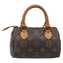 LOUIS VUITTON Monogram Mini Speedy Hand Bag M41534 LV Auth 203029-2