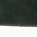 LOEWE Jewelry Pouch Suede Green Gold Auth 203034A-17