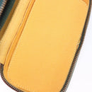 LOEWE Jewelry Pouch Suede Green Gold Auth 203034A-11