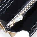 Salvatore Ferragamo Gancini Chain Shoulder Wallet Leather Gold Auth 203036V-21