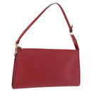 LOUIS VUITTON Epi Pochette Accessoires Pouch Red M52947 LV Auth 203038A-1