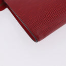 LOUIS VUITTON Epi Pochette Accessoires Pouch Red M52947 LV Auth 203038A-15