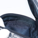 Christian Dior Trotter Canvas saddle Pouch Navy Gold Auth 203040A-19