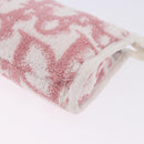 Christian Dior Trotter Canvas Pouch Pile Pink Auth 203042-11