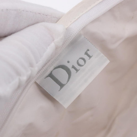 Christian Dior Trotter Canvas Pouch Pile Pink Auth 203042