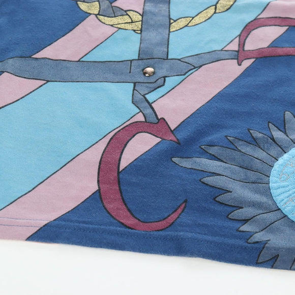 Christian Dior T Shirt cotton Blue Auth 203044M