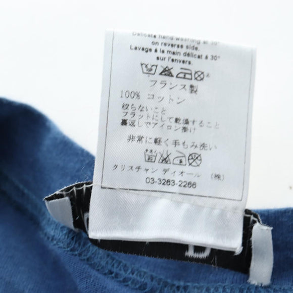 Christian Dior T Shirt cotton Blue Auth 203044M