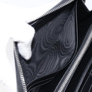 PRADA Long Wallet Leather Silver Auth 203045-20