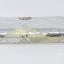PRADA Long Wallet Leather Silver Auth 203045-7